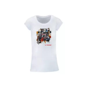 CAMISETA YANMAR TRATOR BRANCA FEMININA
