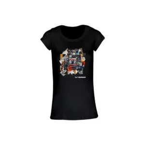 CAMISETA YANMAR TRATOR PRETA FEMININA
