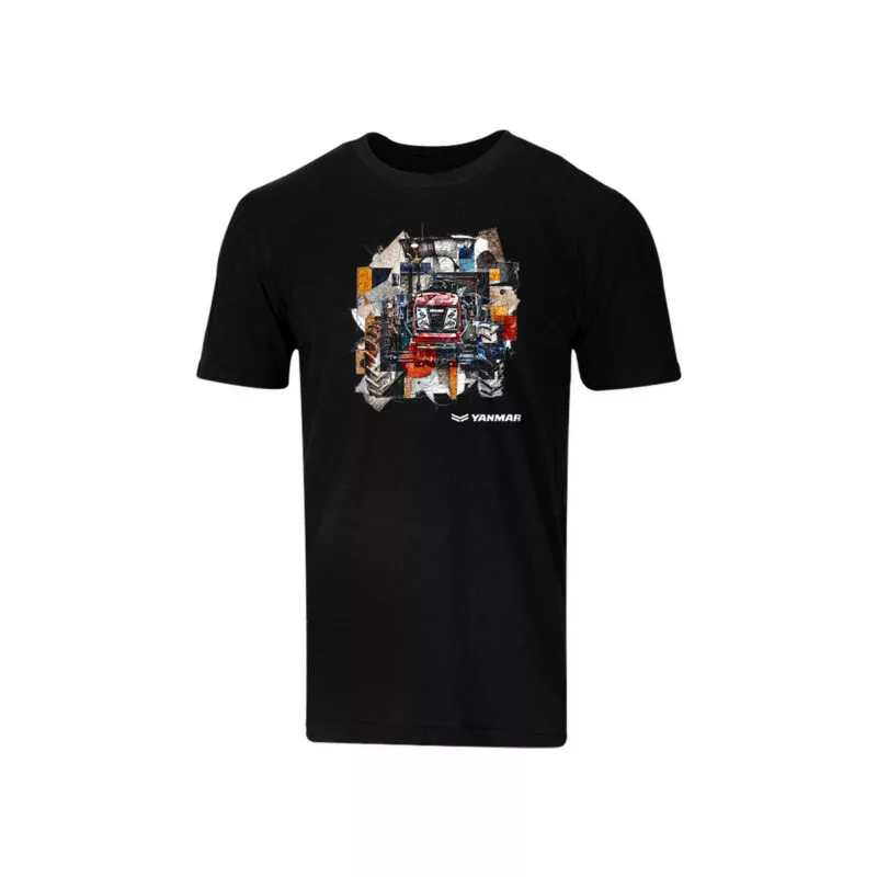 CAMISETA YANMAR TRATOR PRETA UNISSEX