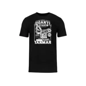 Camiseta Yanmar Build to Last Preta Masculina