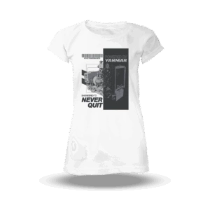 Camiseta Yanmar Powered by Yanmar Branca Feminina