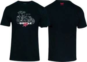 Camiseta Simple Life Engine YANMAR Preta Feminina