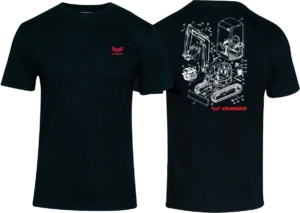 Camiseta Yanmar Mechanics YANMAR Preta Feminina
